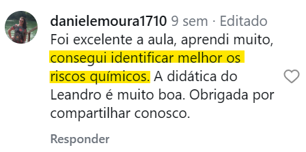 Depoimento de Daniele Moura, aluna do HO Fácil