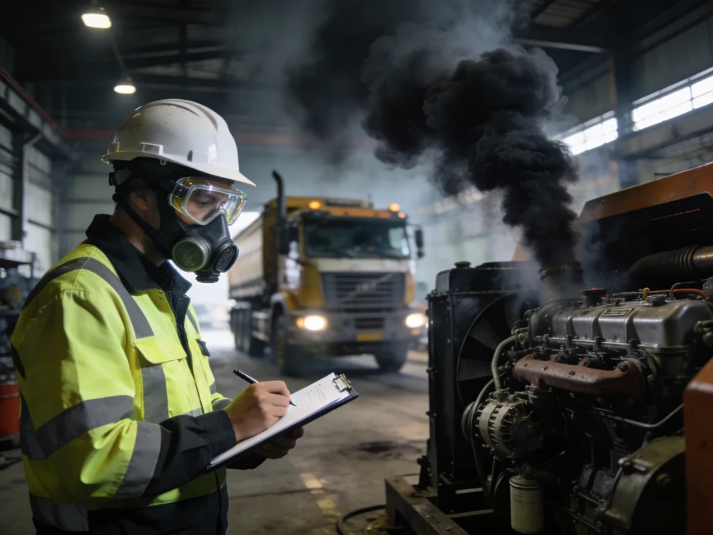 Emissões de motores a diesel em ambiente ocupacional