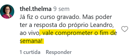 Depoimento de Thelma, aluna do HO Fácil